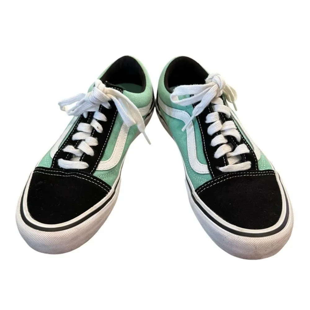Vans Skate Old Skool Jade Black White Shoes Sneakers 6 38